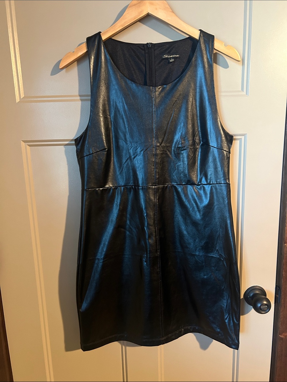 NWOT Shinestar PU dress